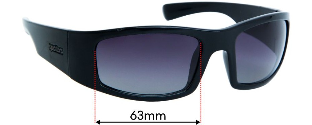 Spotters Coyote Plus Replacement Sunglass Lenses - 63mm Wide